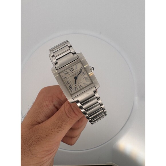 Cartier Tank Française - Small 21.2mm Steel Watch (WSTA0065) Box Papers